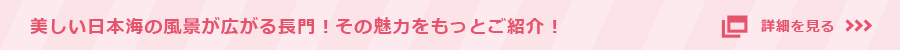 美しい日本海の風景が広がる長門！その魅力をもっとご紹介！