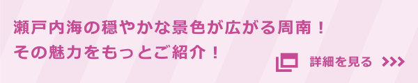 瀬戸内海の穏やかな景色が広がる周南！その魅力をもっとご紹介！